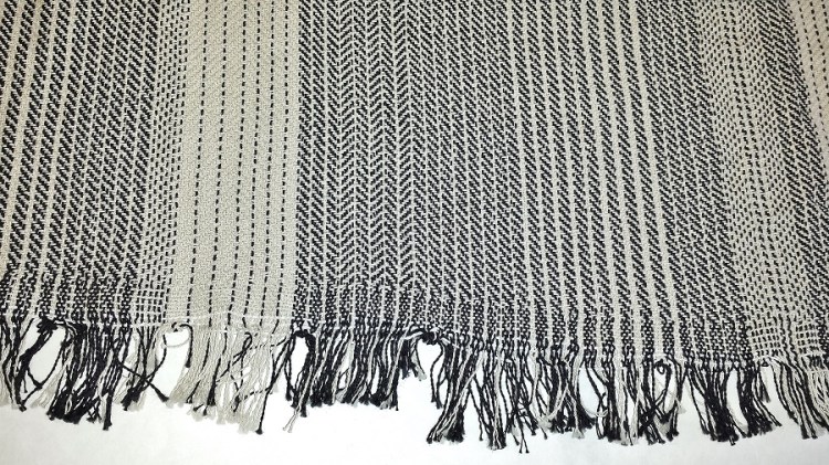 shawls knotted warp edge Jan 2016