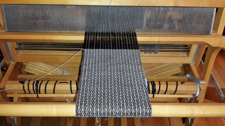herringbone 8_2 tencel on loom